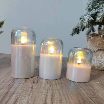 European and American Swing Led Electronic Candle Acrylic Glass Cup Wax Christmas Birthday Party Atmosphere Arrangement Candle