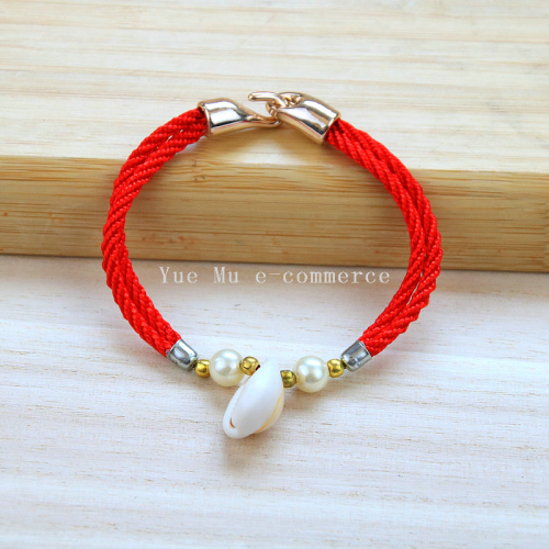 ethnic style hand-woven colorful rope bracelet red rope bracelet jewelry men and women‘s birth year lucky dragon boat festival