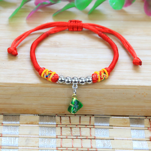 dragon boat festival five-color rope ethnic style hand-woven bracelet red rope bracelet jewelry men‘s and women‘s lucky birth year