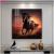 Crystal Porcelain Painting Bright Crystal Picture Frame Furnishings Ornaments Decorative Painting Crafts Mural Modern Light Luxury Simple Horse Living Room