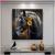 Crystal Porcelain Painting Bright Crystal Picture Frame Furnishings Ornaments Decorative Painting Crafts Mural Modern Light Luxury Simple Horse Living Room