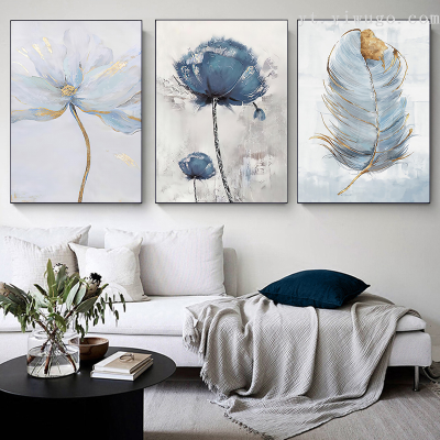 Yineng Oil Painting Decorative Painting Home Sofa Hanging Picture Background Wall Mural Sticker Flowers Abstract Living Room Bedside Customizable