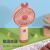 Dd8009 Macaron Fashion Children Cartoon Little Fan Student Dormitory Gift Home Foreign Trade Hand-Held Electric Fan