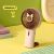 DD8001-678 Simple Fashion Macaron Cartoon Hand-Held Electric Fan Foreign Trade Cross-Border Hot Selling Small Gifts for Children