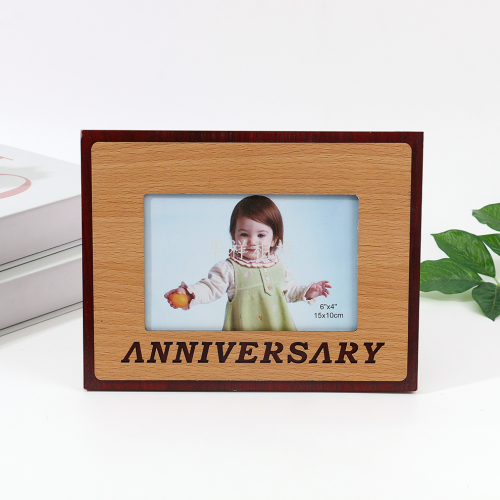 Creative and minimalist DIY wooden photo frame wholesale, children's growth commemorative picture frame display