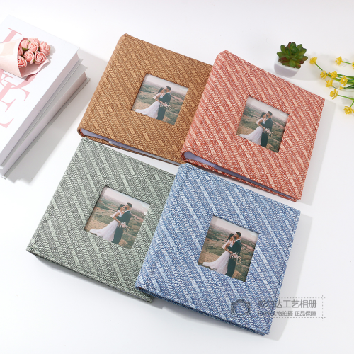 复古相册本纪念册diy家庭版照片影集大容量覆膜收纳拍立得结婚照