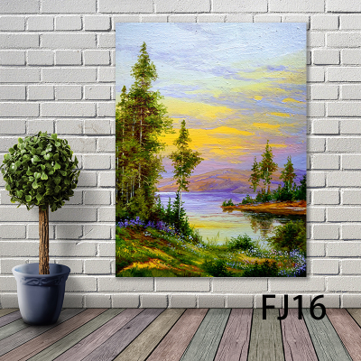 Landscape Landscape Oil Painting Decorative Painting Photo Frame Decoration Craft Mural Restaurant Wallpaper Decorative Calligraphy and Painting Hanging Painting