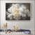 White Flower Airbrush Painting Flower Decorative Painting Living Room Decorative Crafts Cloth Painting Light Luxury Bedside Paintings Hand Painted