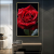 Fresh Minimalistic Abstraction Airbrush Painting Flower Decorative Painting Corridor Decoration Crafts Cloth Painting Living Room Hanging Painting Hand-Painted