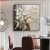 Square Oil Painting Artistic Conception Crystal Porcelain Decorative Painting Spray Painting Decorative Crafts Cloth Painting Flower Hand Painted Mural Living Room Hanging Painting