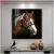 Square Oil Painting Horse Crystal Porcelain Decorative Painting Spray Painting Decorative Crafts Cloth Painting Flower Hand Painted Mural Living Room Hanging Painting