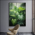 Green Plant Airbrush Painting Hand Painted Living Room Decorative Painting Hotel Decorative Crafts Cloth Painting Bedroom Paintings