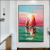 Three-Dimensional Sailing Decoration Crafts Inkjet Cloth Painting High Imitation Hand Painted Oil Painting Hallway Landscape Decorative Painting Hanging Painting