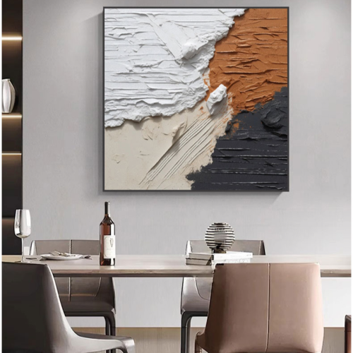 抽象装饰画844组合油画风景装饰工艺品壁画客厅挂画相框布画