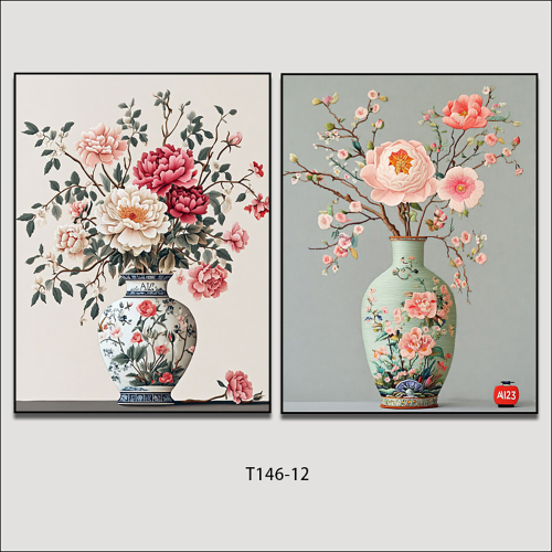 古典花卉风景装饰画904油画装饰工艺品壁画客厅挂画相框帆布画