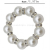 Cross-Border Hot Selling String of Pearls Napkin Ring Hotel Tissue Buckle Holiday Table Decoration Napkin Ring Banquet Napkin Ring