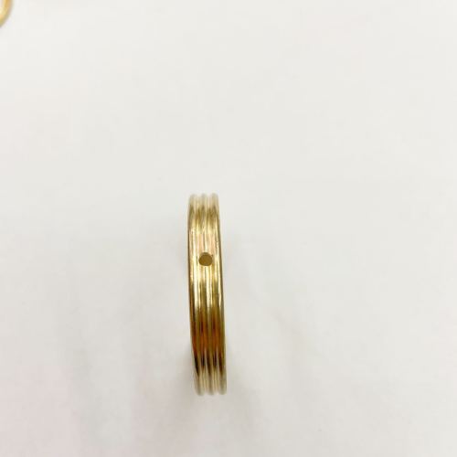 factory copper pieces machining cnc customized copper pieces vehicle parts copper parts double arc ring punching