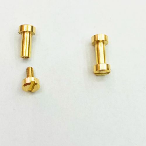 pure brass flat screw belt belt belt flat head copper screw diy leather hardware accessories