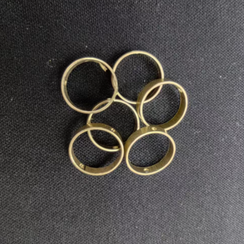 Copper fittings punched copper ring through hole ring