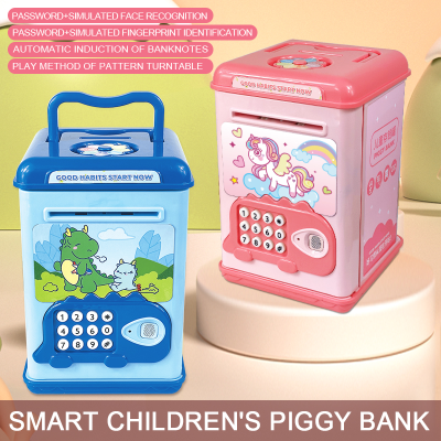 23 New Smart Cartoon Children Saving Pot DIY Creative Piggy Bank Student Prize TikTok Group Purchase Same Style