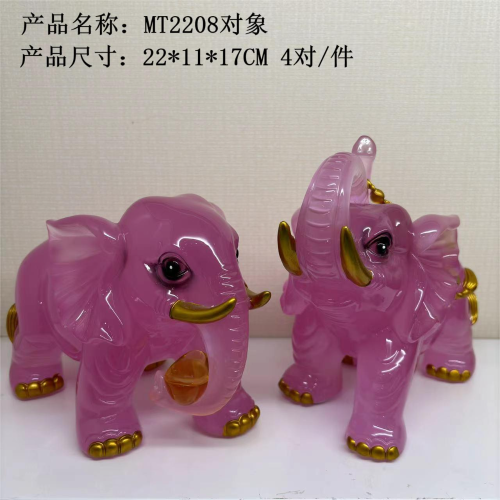 博达树脂工艺品摆件吉祥开业家居摆件对象-大象