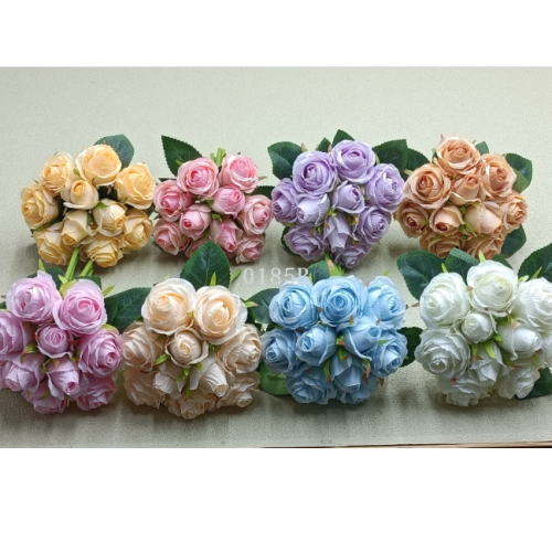 10头手捧玫瑰手札玫瑰家居客厅装饰批发