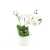 Phalaenopsis Artificial Artificial Flower Pu Feel Plastic Flowers Potted Living Room Dining Table Indoor Decorative Flower Arrangement Decoration Cross-Border