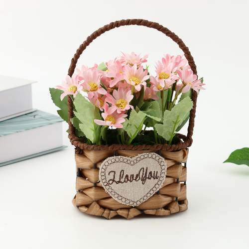 花篮仿真花仿真绿植植物花艺摆件客厅人造花盆栽插花装饰花假花