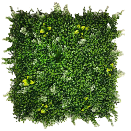 跨境热销仿真植物墙人造背景墙面装饰防晒米兰草坪塑料假绿植墙