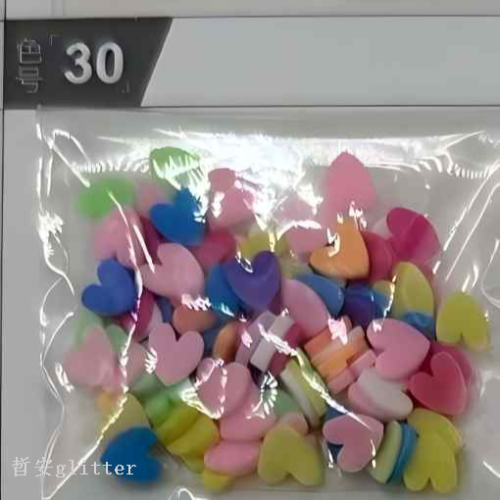 软陶糖粒配件爱心桃心米奇米妮水果梅花圆形五角星糖片软陶食玩