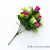 Seven-Color Rose Artificial Flower Wedding Bouquet Holder Household Commercial Use Decorative Fake Flower