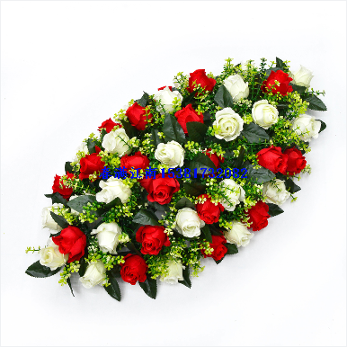 Artificial Flowers Pstic Rose with Base Wedding Party Valentine's Day Table Home Decoration Wedding Center Decoration