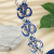 Pearl Eye of Luck Blue Keychain Glass Key Pendants Car Alloy Key Ring Fashion Ornament Gift