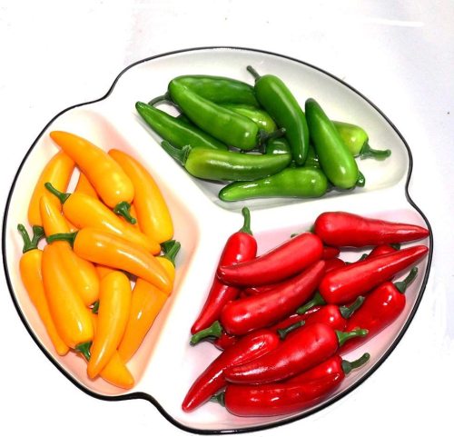 仿真蔬菜35#小辣椒泡沫迷你小辣椒排队家居装饰餐厅装饰道具模型