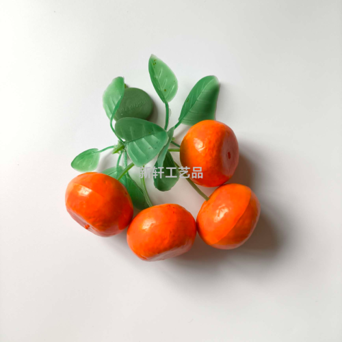 仿真水果蔬菜4头创意冰箱贴磁留言贴 可爱迷你小果蔬贴迷你水果串