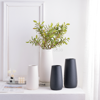 Modern Simple High-Grade Ceramic Vase Decoration Home Decoration Illustration Flower Device