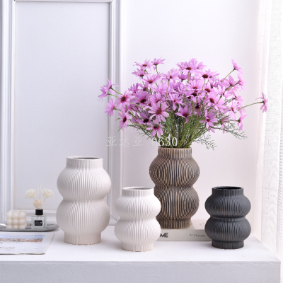Handmade Beaded Flower Vase Decoration Starry Flower Nordic Furniture Accessories Ceramic Flower Pot