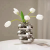 Creative Ceramic Vase Ins Style Light Luxury High-End opposite-Sex Cobblestone Home Decoration Living Room Decoration