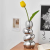 High-Grade Light Luxury Pebble Vase Decoration Living Room Flower Arrangement Net Red Ceramic Decorative Crafts