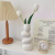High-Grade Light Luxury Pebble Vase Decoration Living Room Flower Arrangement Net Red Ceramic Decorative Crafts