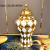 European-Style High-End Electroplating Vase Temple Jar Big Decorations Household Flower Ware