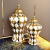 European-Style High-End Electroplating Vase Temple Jar Big Decorations Household Flower Ware