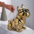 Net Red Ceramic Dog Fighting Light Luxury High-End Restaurant Ideas Coffee Table Top Small Ornaments