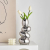 High-Grade Light Luxury Pebble Ceramic Vase Decoration Living Room Flower Arrangement Desktop High-End Niche Decorations