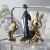 Modern Light Luxury Ceramic Rabbit Wine Rack Decoration Home Living Room Sideboard Cabinet Wine Cabinet Decoration