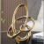 Creative and Slightly Luxury Internet Celebrity Ring Shaped Electroplated Ceramic Ornaments