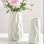 High-Grade Cream Style Ceramic Vase Hydroponic Flowers Flower Arrangement Decoration Living Room Restaurant Simple Style