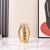 Ins Affordable Luxury Style Vase Creative Ceramic Electroplating Vase Living Room High-Grade Decoration