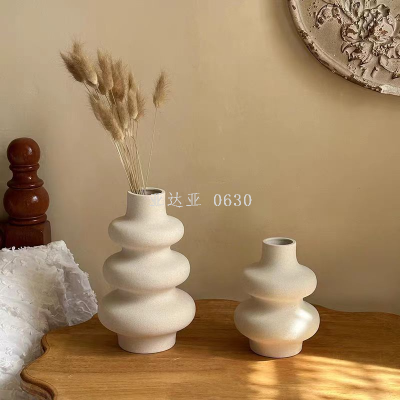 Nordic Ins Simple Art Design Ceramic Vase Decoration Flower Arrangement Creative Decorations