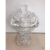 Crystal Glass Fruit Plate with Lid Fruit Plate Candy Plate Front Desk Home Living Room Candy Tray Exquisite Light Luxury with Lid